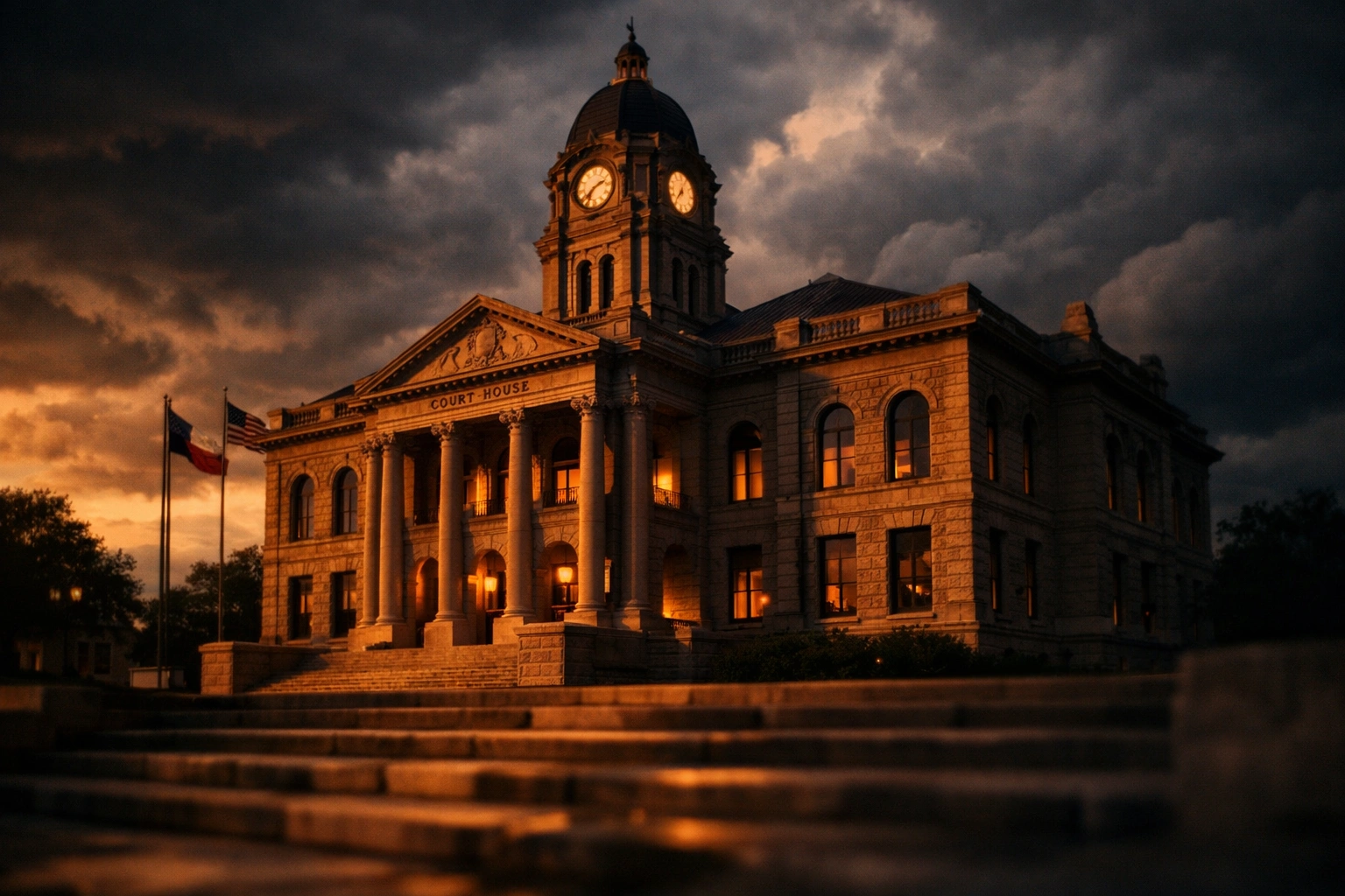Ellis County courthouse where felony bail bonds are processed